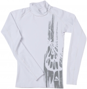 Rash Guard White Ocean, Ladies, langarm