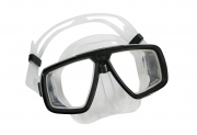 Maske Look, Silikon transparent, black