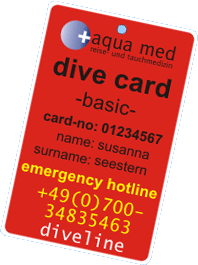 dive card Antragsformular online