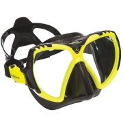 Maske Mission, black silikone / hot lime