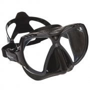 Maske Mission, black silicone / grey
